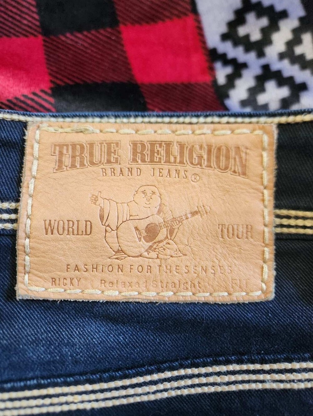 True Religion Ricky Super QT Straight Jeans Made in USA 38 NWOT - Picture 10 of 14